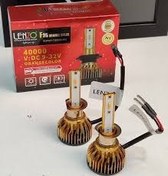 تصویر هدلایت لنزو مدل L40 پایه H7 نارنجی بسته دو عددی 