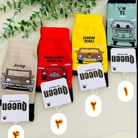 تصویر جوراب ساق بلند ماشینی 