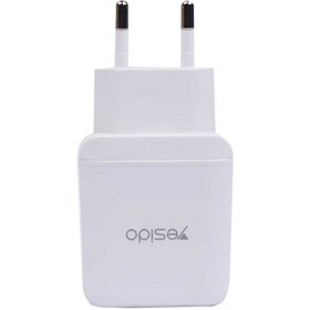 تصویر شارژر دیواری یسیدو مدل YC22 18W Yesido YC22 18W Wall Charger