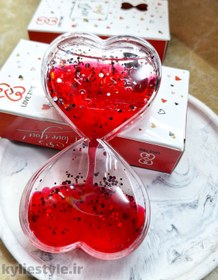 تصویر قلب ولنتاین طرح ساعت شنی 