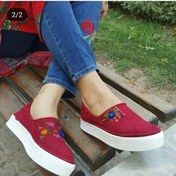 تصویر گیوه طرح سه گل 