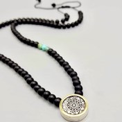 تصویر آویز نقره حکاکی طرح آوند 