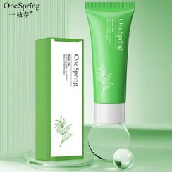 تصویر فوم شستشو چای سبز وان اسپرینگ One Spring حجم 100 گرم Green Tea Moisturizing cleanser