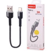 تصویر کابل تبدیل USB به USB-C هیسکا مدل LX-1020c طول 0.2 متر 