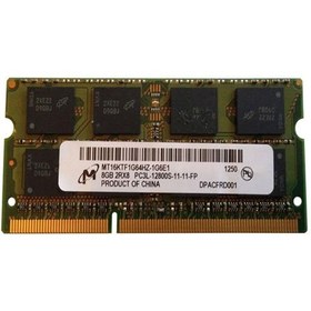 تصویر Micron 8GB PC3L-12800S SoDimm Notebook RAM ا Micron 8GB PC3L-12800S SoDimm Notebook RAM Memory Module MT16KTF1G64HZ-1G6E1 Micron 8GB PC3L-12800S SoDimm Notebook RAM Memory Module MT16KTF1G64HZ-1G6E1
