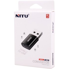 تصویر تبدیل Nitu NN25 Type-C To USB Nitu NN25 Type-C To USB Converter