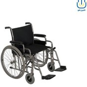 تصویر ویلچر مدل ۷۰۴ آبکرم چرخ عقب بادی ایران بهکار سایز ۴۳ Iran Behkar Wheelchair 704 Abkeram rear inflatable 20704006 s43