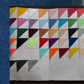 تصویر نمد دو میل رنگی کد 182 آبی نفتی Two mil color felt