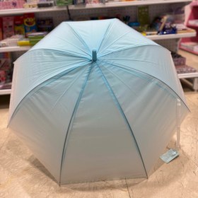 تصویر چتر ساده پاستلی آبی 