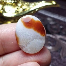 تصویر نگین سنگ عقیق ژئود خاص خراسانی معدنی کد 25888 