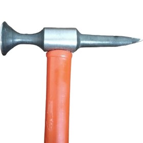 تصویر چکش افغانی صافکاری مدل تبری بلند فولادی بی رنگ کد 96-12 Colorless smoothing hammer PDR