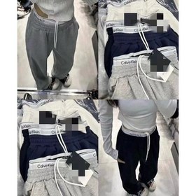 تصویر شلوار بگ کمرکش کلوین گلکسی سایز ۳۶ تا ۴۲ رنگ مشکی و طوسی 