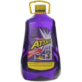 تصویر شیشه پاک کن اتک (Attack) مدل Purple حجم 4000 میلی لیتر اتک