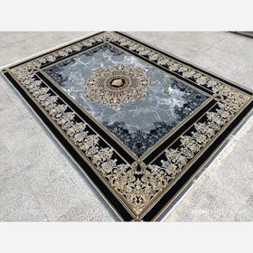 تصویر فرش ماشینی ۵۰۰ شانه طرح فرشته دودی سایز ۶ و ۱۲ متر 