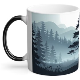 تصویر ماگ حرارتی "جنگل مه‌آلود" کد: 2003 