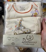 تصویر ست نوزادی دانالو طرح زرافه و خرس سایز ۳ تا ۶ ماه 