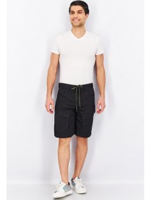 تصویر شلوارک جین مردانه مارزو با فیت ویژه، مشکی برند jack & jones Men Special Fit Plain Marzo Denim Shorts, Black