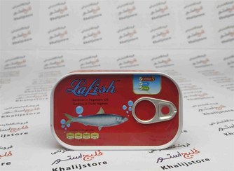 تصویر تن ماهی ساردین لافیش 125 گرمی بسته 3 عددی Tuna Sardine Lafish 125 gr