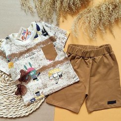 تصویر تیشرت شلوارک تمام چاپ 