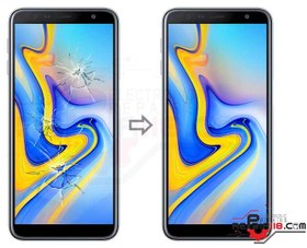 تصویر تعویض گلس ال سی دی گوشی Samsung Galaxy J6 Plus 