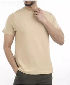 تصویر تی شرت مردانه یقه گرد کرم آر ان اس RNS کد 12021941 