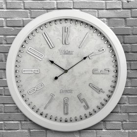 تصویر ساعت دیواری والار کد 602 - طوسی Walar wall clock code 602