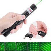 تصویر لیزر دوربرد سبز مدل Laser 303 شارژی با قفل امنیتی 