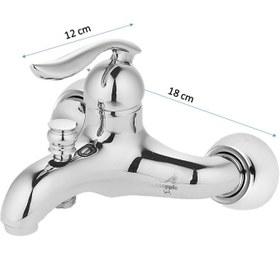 تصویر شیر حمام اسناپل مدل ویکتور Snapple Victor bath set