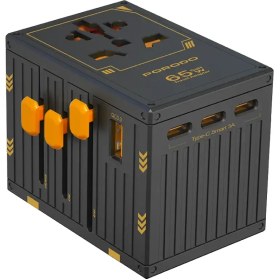 تصویر شارژر مسافرتی 5 پورت پرودو مدل Porodo FWCH038 universal 65W travel charger 