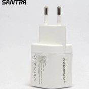 تصویر شارژر دو پورت 20 وات اصلی و اورجینال فست شارژ کلومن پلاس مناسب آیفون و آندروید 