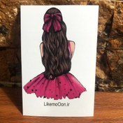 تصویر کارت گیفت طرح سرخابی بسته هشت عددی 