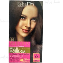 تصویر اسکالیم رنگ مو کیت بدون آمونیاک 6 – Eskalim Free-Ammonia Hair Color Kit 6 