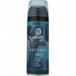 تصویر اسپری بدن مردانه طرح جدید مدل Sauvage Dior حجم 200میل مدیا Media Body Spray Sauvage Dior For Men 200ml