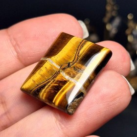 تصویر نگین سنگ طبیعی چشم ببر معدنی نمونه خاص کد 60394 