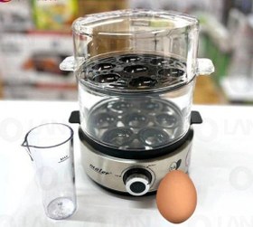 تصویر تخم مرغ پز مایر مدل MR317 ظرفیت ۱۴ عددی با بدنه استیل 