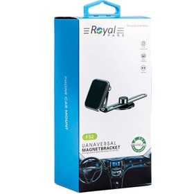 تصویر هلدر داشبوردی مگنتی Royal F52 Royal F52 Magnetic Universal Car Mobile Holder Mount 360° for Dashboards