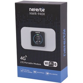 تصویر مودم روتر 4G TD-LTE بی‌سیم و قابل حمل نتربیت مدل NWR-940X Neterbit NWR-940X 4G TD-LTE Portable Wireless Modem Router