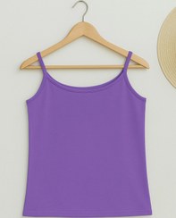 تصویر تاپ زنانه زرشکی مدل ساده 