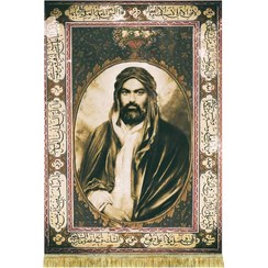تصویر کتیبه مخمل شمایل امام علی (ع) 