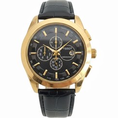 تصویر ساعت مچی مردانه تیسوت مدل 1565 با بند چرم و تقویم دار 