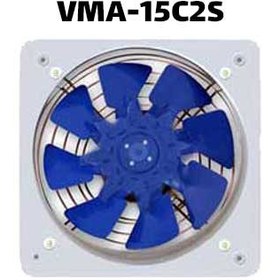 تصویر هواکش خانگی دمنده مدل فلزی 15 سانت 2800 دور Damandeh plate mounted axial fan VMA-15S2S