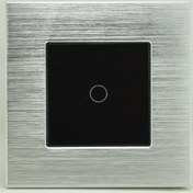 تصویر کلید لمسی تک پل Livolo تویا آلومینیومی نقره ای Zigbee کلید لمسی تک پل تویا آلومینیومی نقره ای Zigbee