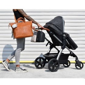 تصویر کوله پشتی و کیف لوازم مادر و نوزاد پکاپد Pacapod مدل saunton tan 