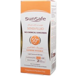 تصویر کرم ضد آفتاب سان سیف مدل سنسی فلوئید +SPF 50 حجم 50 میلی لیتر ضد آفتاب صورت برند سان سیف