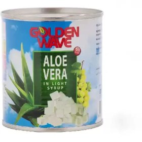 تصویر کمپوت آلوئه ورا گلدن ویو 425 گرمی – باکس 24 عددی Golden Wave Aloe Vera Compote Slices 425 gr