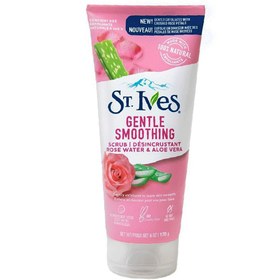 تصویر اسکراب گل رز و آلوورا سینت ایوز St.Ives : وزن 170 گرم St.Ives gentle smoothing rose water and aloe vera face scrub