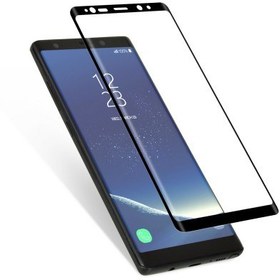 تصویر محافظ تمام صفحه دور چسب 3D Full Glass Galaxy Note 8 