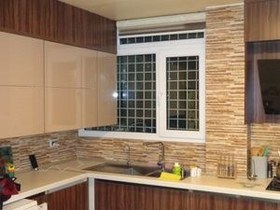 تصویر پنجره دوجداره upvc رنگی 