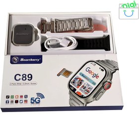 تصویر ساعت هوشمند سیم کارت خور اسمارت بری مدل C89 Smartbarry C89 SIM Smartwatch