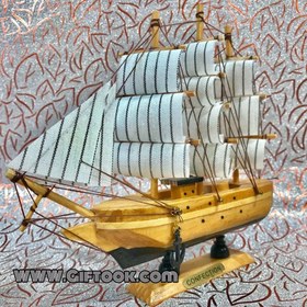 تصویر کشتی دکوری چوبی 